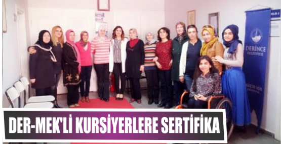 DER-MEK’li kursiyerlere sertifika