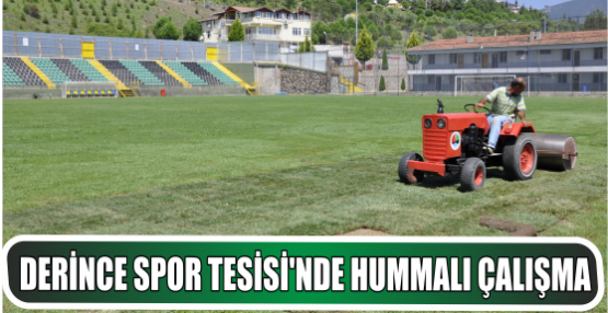 Derince Belediyesi Spor Tesisleri’nde hummalı çalışma