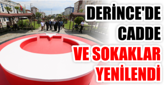 DERİNCE’DE CADDE VE SOKAKLAR YENİLENDİ