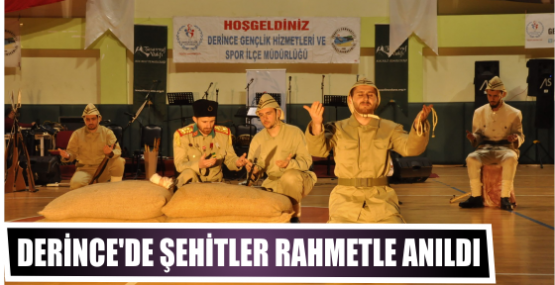 Derince’de şehitler rahmetle anıldı