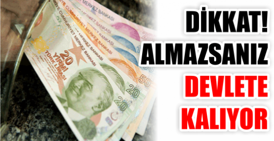 DİKKAT! ALMAZSANIZ DEVLETE KALIYOR