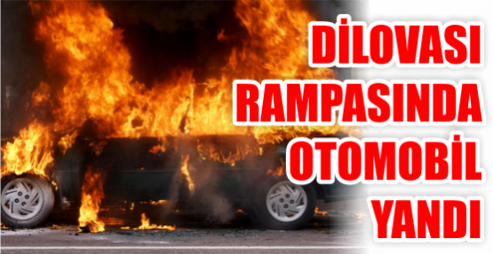  Dilovası rampasında otomobil yandı 