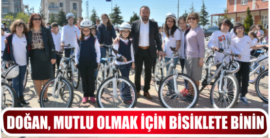 DOĞAN, MUTLU OLMAK İÇİN BİSİKLETE BİNİN