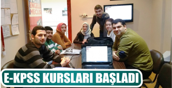 E-KPSS KURSLARI BAŞLADI