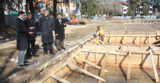 Ellibeş, Anıtpark inşaatını inceledi