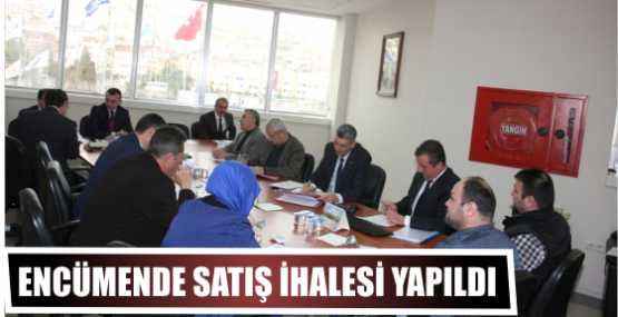 Encümende satış ihalesi yapıldı