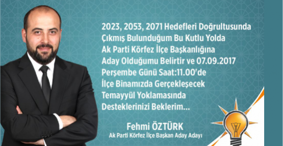  Fehmi Öztürk Temayyüle  Hazırlandı