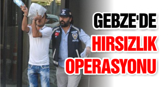 Gebze'de Hırsızlık Operasyonu