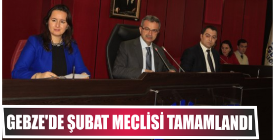 GEBZE'DE ŞUBAT MECLİSİ TAMAMLANDI