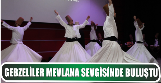 GEBZELİLER MEVLANA SEVGİSİNDE BULUŞTU
