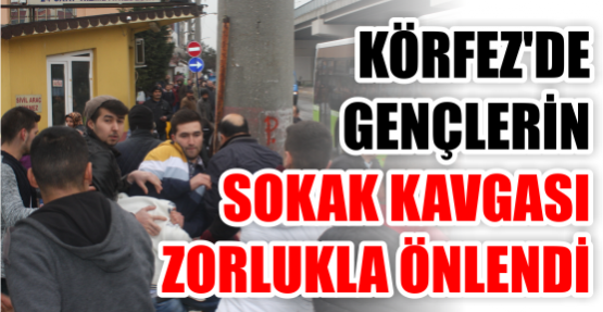 Gençlerin sokak kavgası Zorlukla önlendi