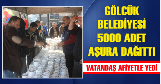 Gölcük Belediyesi İlçe genelinde 5000 adet aşure dağıttı