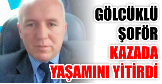 Gölcüklü şoför kazada yaşamını yitirdi