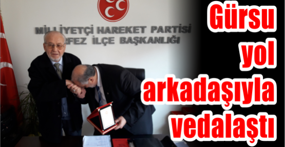 Gürsu  yol  arkadaşıyla  vedalaştı