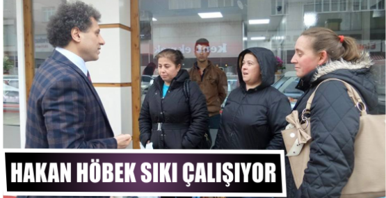 Hakan Höbek  sıkı çalışıyor