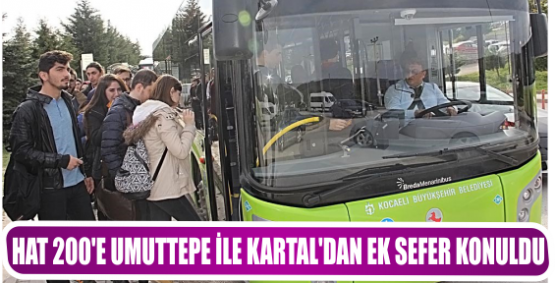HAT 200’E UMUTTEPE İLE KARTAL’DAN EK SEFER KONULDU