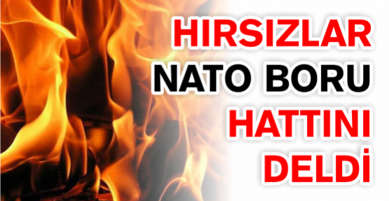 HIRSIZLAR NATO BORU HATTINI DELDİ