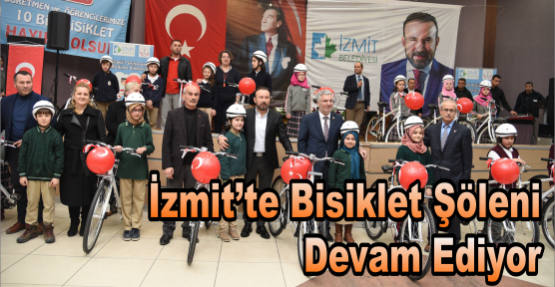  İZMİT’TE BİSİKLET ŞÖLENİ DEVAM EDİYOR