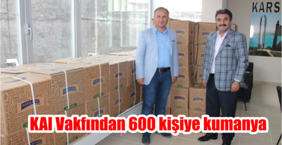  Kaı Vakfından 600 kişiye kumanya