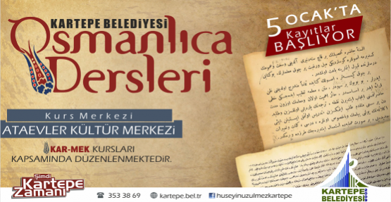 Kartepe Belediyesi Osmanlıca Kursu Açıyor