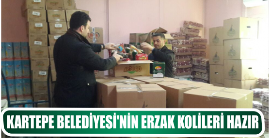 KARTEPE BELEDİYESİ’NİN ERZAK KOLİLERİ HAZIR