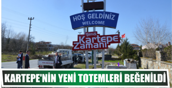 Kartepe’nin  yeni totemleri beğenildi