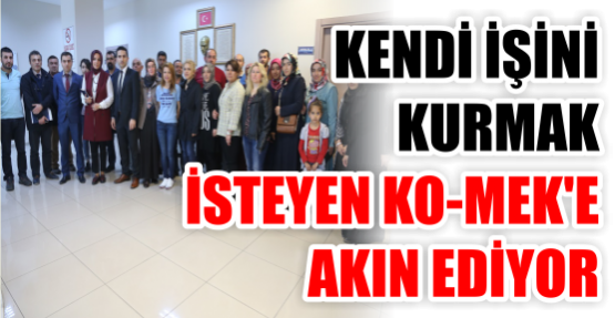 KENDİ İŞİNİ KURMAK İSTEYEN KO-MEK’E AKIN EDİYOR