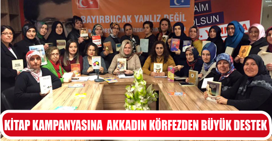 KİTAP KAMPANYASINA  AKKADIN KÖRFEZDEN BÜYÜK DESTEK