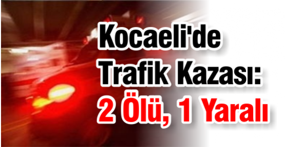 Kocaeli'de Trafik Kazası: 2 Ölü, 1 Yaralı