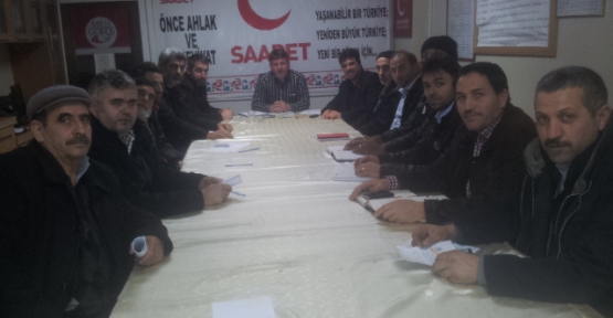  Körfez Saadet Mahalle Başkanları ile toplantı yaptı
