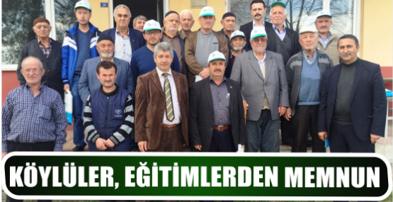 KÖYLÜLER, EĞİTİMLERDEN MEMNUN