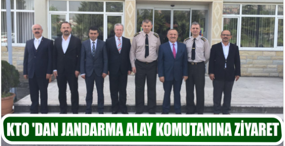 KTO ‘DAN JANDARMA ALAY KOMUTANINA ZİYARET 