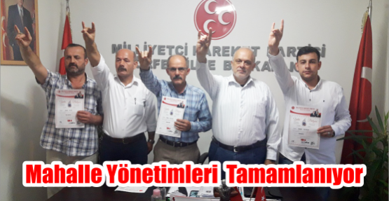  Mahalle yönetimleri  Tamamlanıyor.