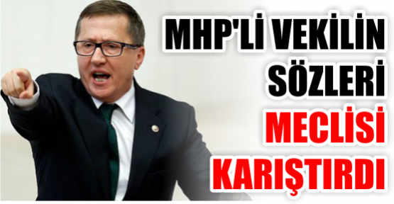 MHP'li vekilin sözleri Meclis'i karıştırdı