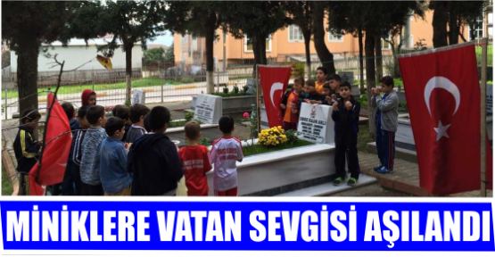 MİNİKLERE VATAN SEVGİSİ AŞILANDI