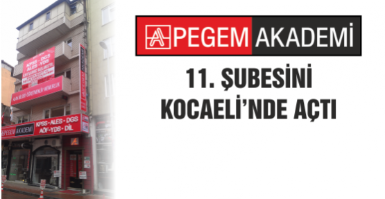 PEGEM AKADEMİ 11. Şubesini Kocaeli'de açtı