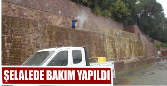 ŞELALEDE BAKIM YAPILDI