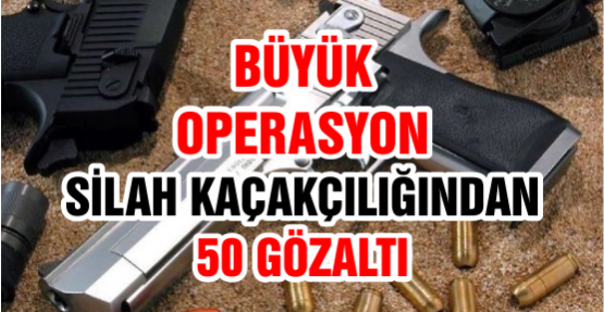 Silah Kaçakçılığı Operasyonu: 50 Gözaltı