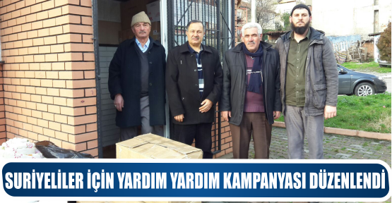 SURİYELİLER İÇİN YARDIM YARDIM KAMPANYASI DÜZENLENDİ