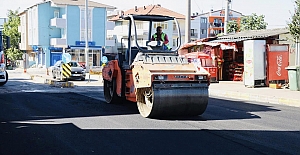 İki Sokağa Bir Günde 640 Ton Asfalt