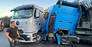 TEM'DE YAVAŞLAYAN TRAFİK ZİNCİRLEME KAZAYI BERABERİNDE GETİRDİ