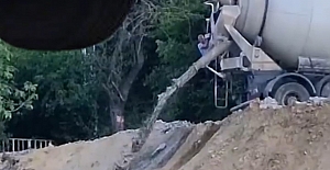 BETONU ORMANA BOŞALTTI, SUÇÜSTÜ...
