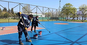 Büyükşehir, Basketbol Sahalarını Yeniliyor