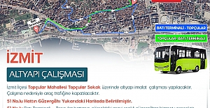 Hat 51 ve 53’te Geçici Güzergah Değişikliği