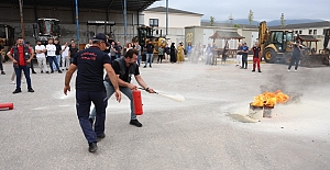 Kartepe Belediyesi'nde Gerçeğini Aratmayan Tatbikat
