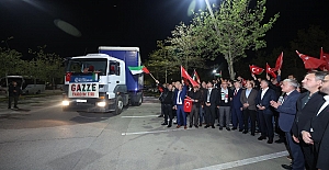 Büyükşehir’in İlk Yardım Tırları Gazze’ye Yola Çıktı