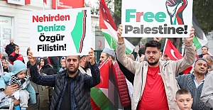 GEBZE#039;DE BİNLERCE KİŞİ GAZZE...