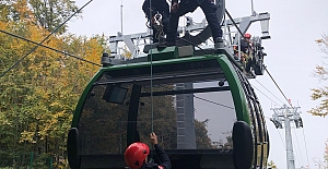 Kartepe Teleferik’te Gerçeği Aratmayan Tatbikat