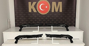 KOCAELİ'DE KAÇAK SİLAH OPERASYONUNDA 6 POMPALI TÜFEK ELE GEÇİRİLDİ