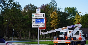 Kocaeli Stadı’nın Yeni İsim Tabelaları Monte Edildi